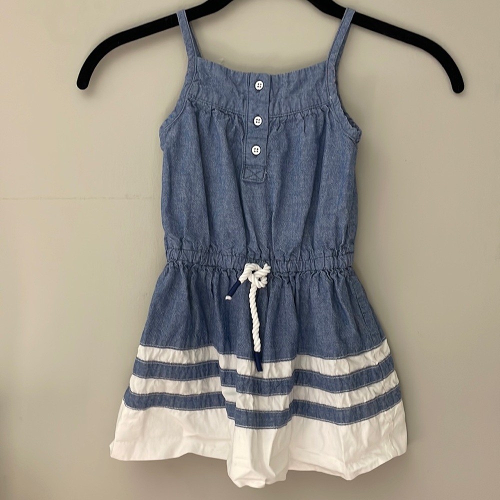 NWOT • CARTER’S BUTTON FRONT DENIM SLEEVELESS DRESS
